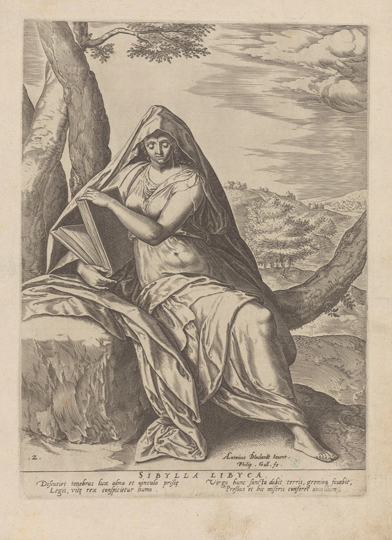 Sibylla Lybica by Anthonie Blocklandt Van Montfoort, 1575 — digital art print download
