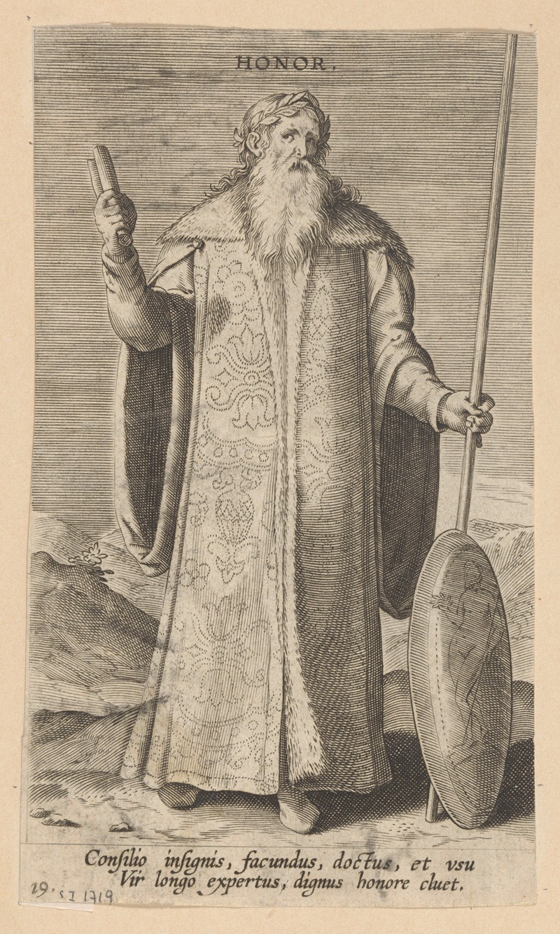 Honor by Филипп Галле, 1585-1590 — digital art print download