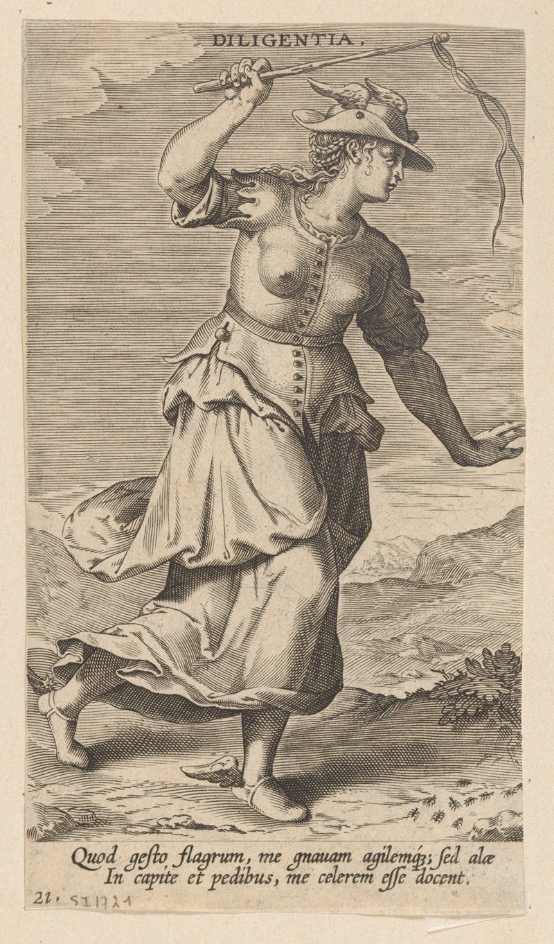 Diligentia by Филипп Галле, 1585-1590 — digital art print download