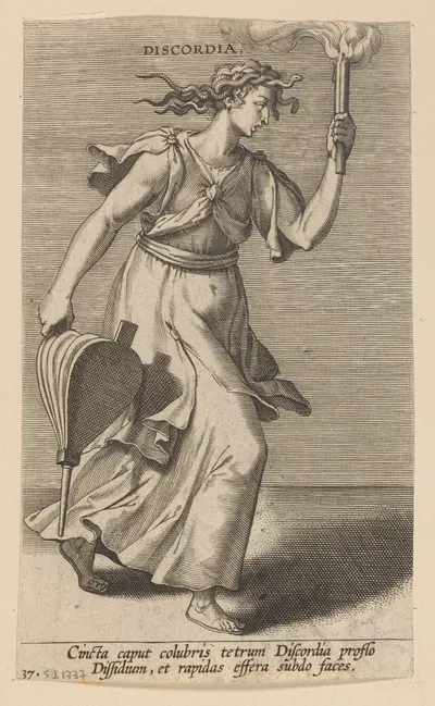 Discordia by Philip Galle, 1585-1590 — digital art print download