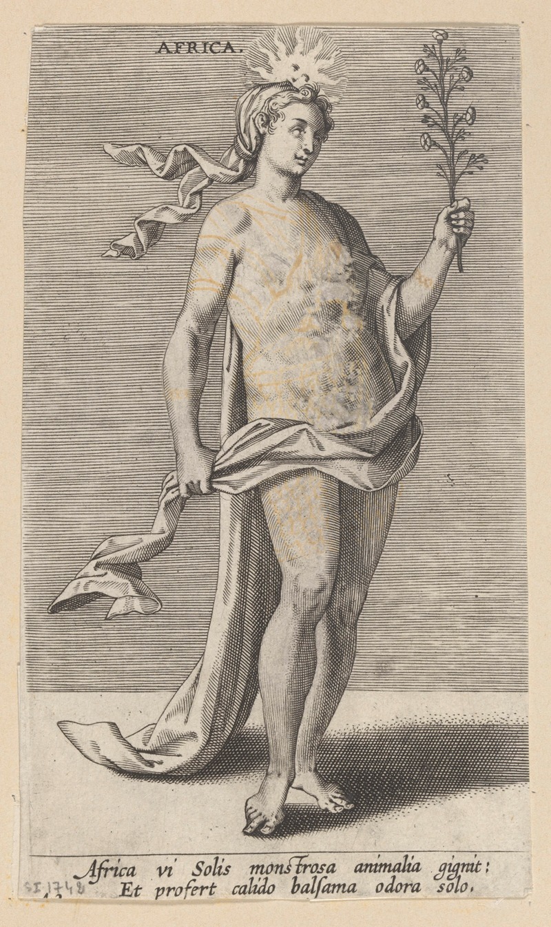 Africa by Philip Galle, 1585-1590 — digital art print download