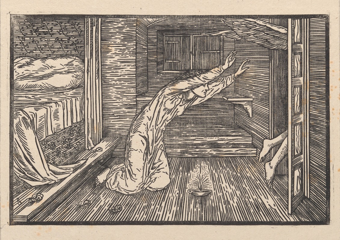 The flight of Cupid by Сэр Эдвард Коли Берн-Джонс, 1865 — digital art print download
