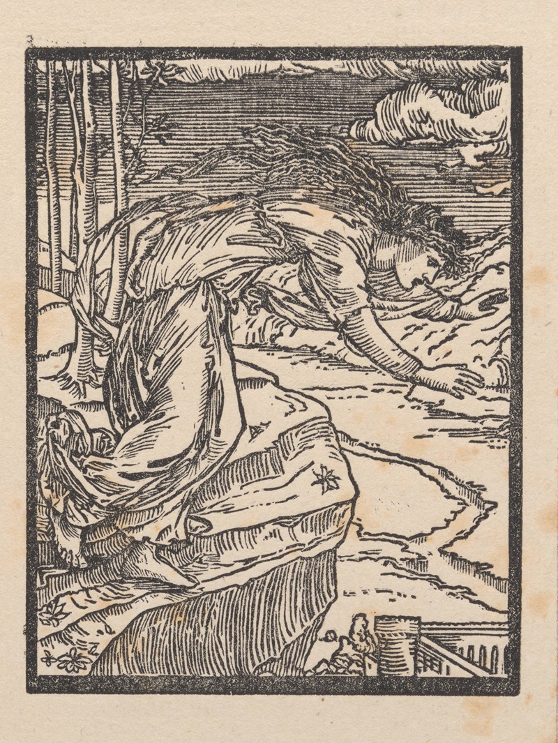 The sister leaping from the rock — Сэр Эдвард Коли Берн-Джонс
