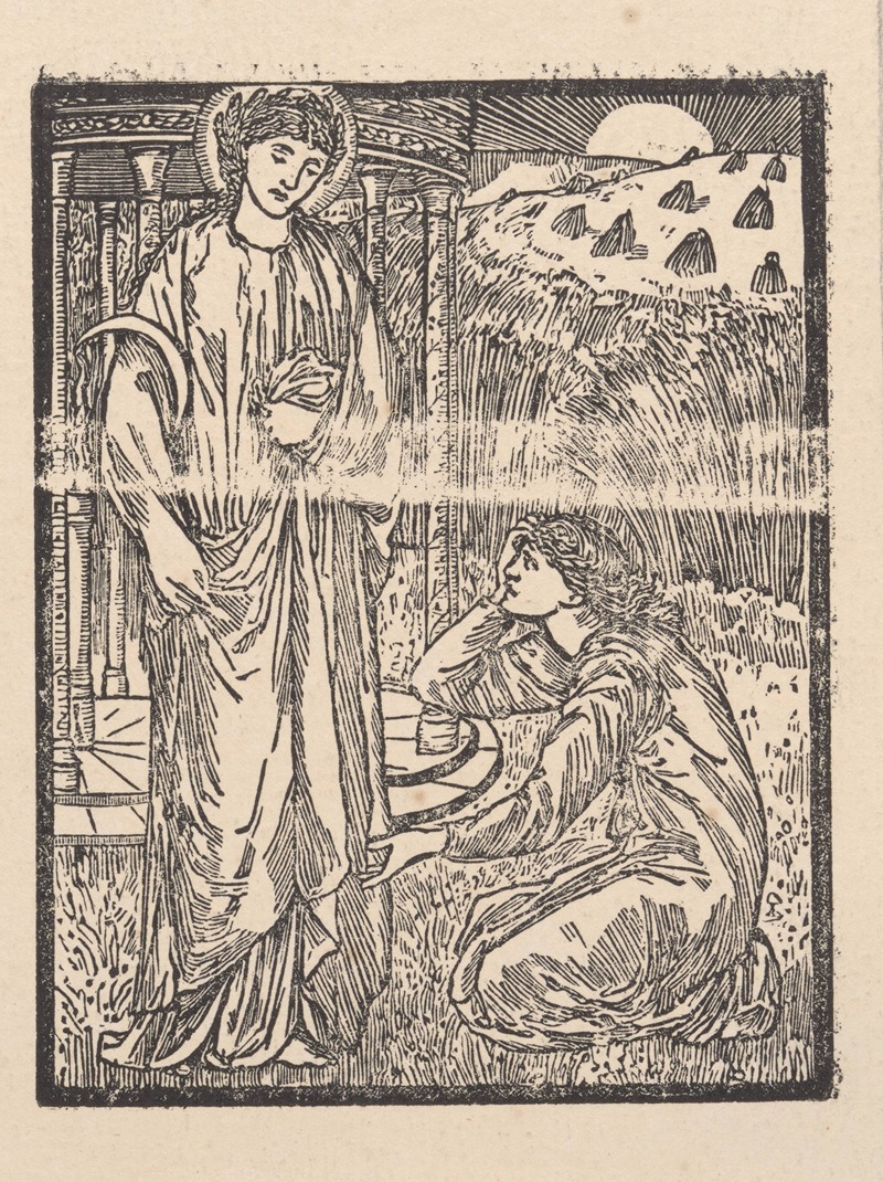Psyche praying to Ceres by Сэр Эдвард Коли Берн-Джонс, 1865 — digital art print download