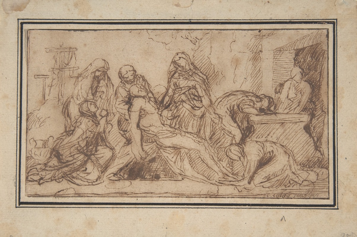 The Entombment by Николя Пуссен — digital art print download