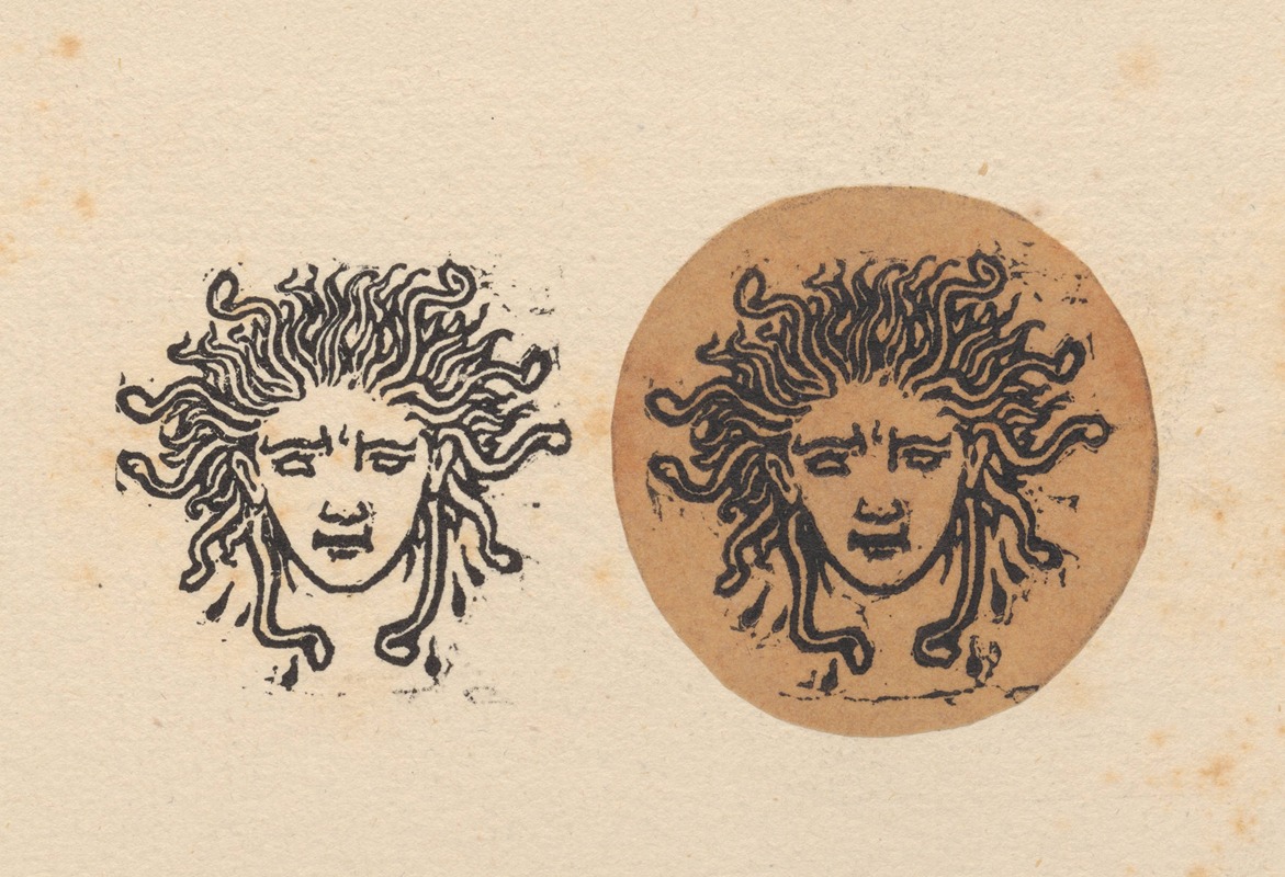 Medusa's Head by Сэр Эдвард Коли Берн-Джонс, 1865 — digital art print download