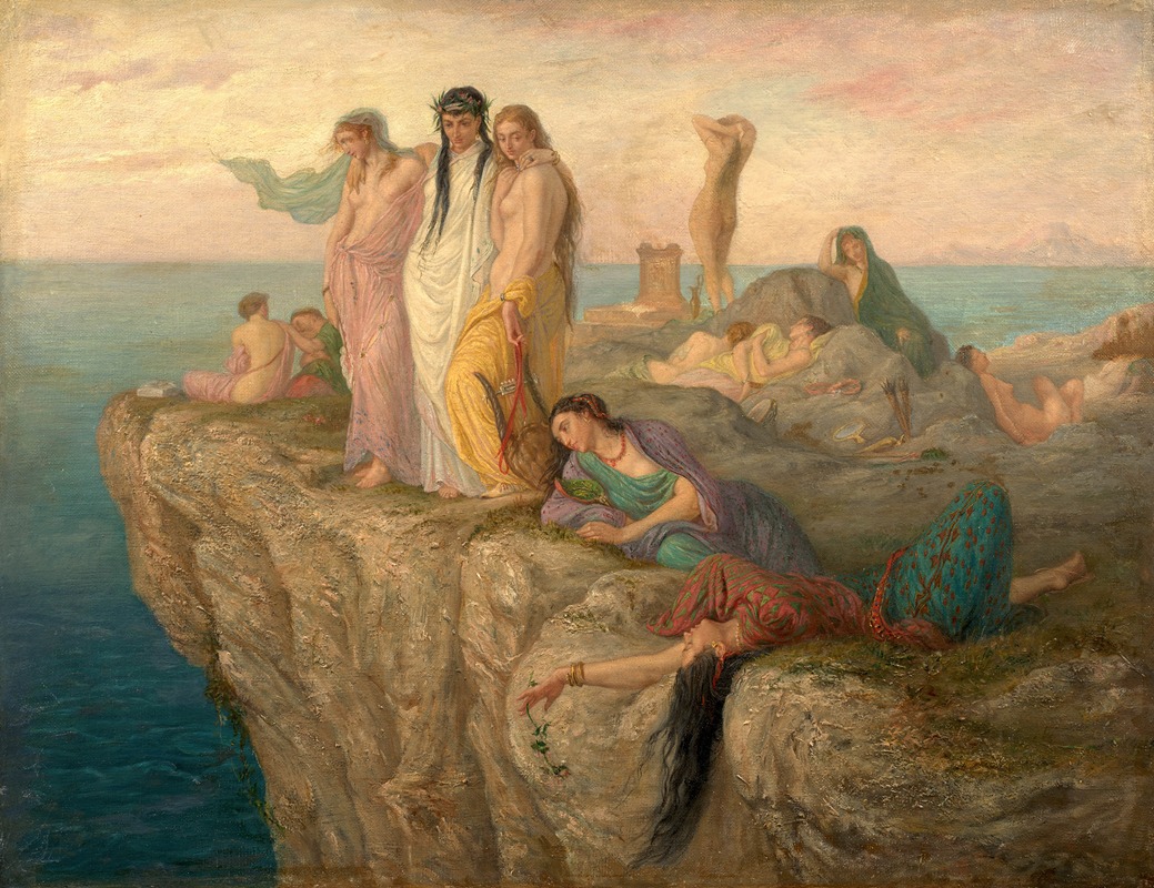 Sappho's Companions by Antoine-Christian Zacharie — digital art print download