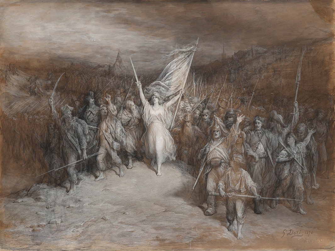 La Marseillaise by Гюстав Доре, 1870 — digital art print download