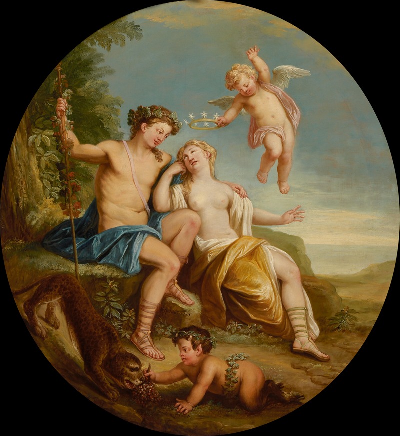 Bacchus en Ariadne. by Jean Jacques Spoede — digital art print download