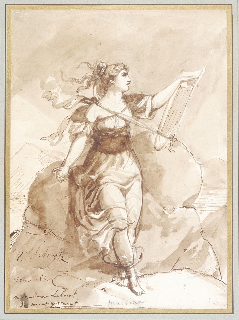 Malvina by Жан-Виктор Шнец, 1860 — digital art print download