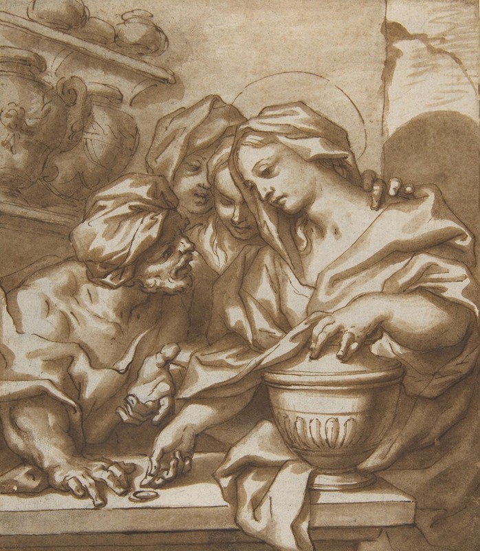 Mary Magdalen Buying Ointment — Paolo Gerolamo Piola