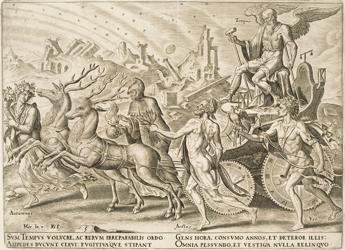 The Triumph of Time by Маартен ван Хемскерк — digital art print download