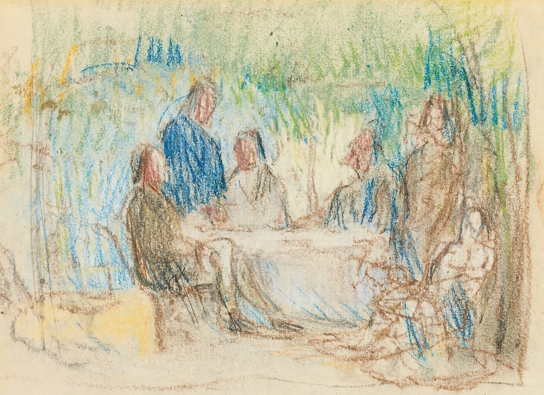 Autour De La Table by Поль Сезанн — digital art print download