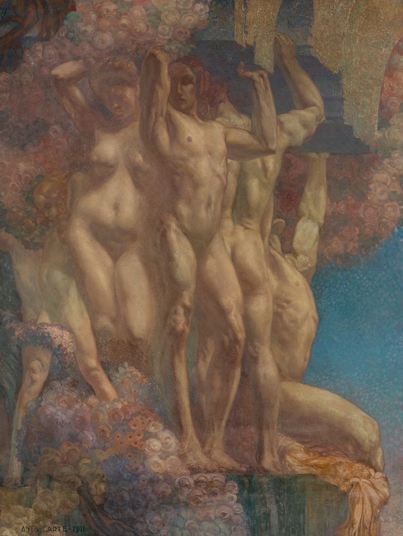 Les Nymphes by Анто Карте, 1911 — digital art print download