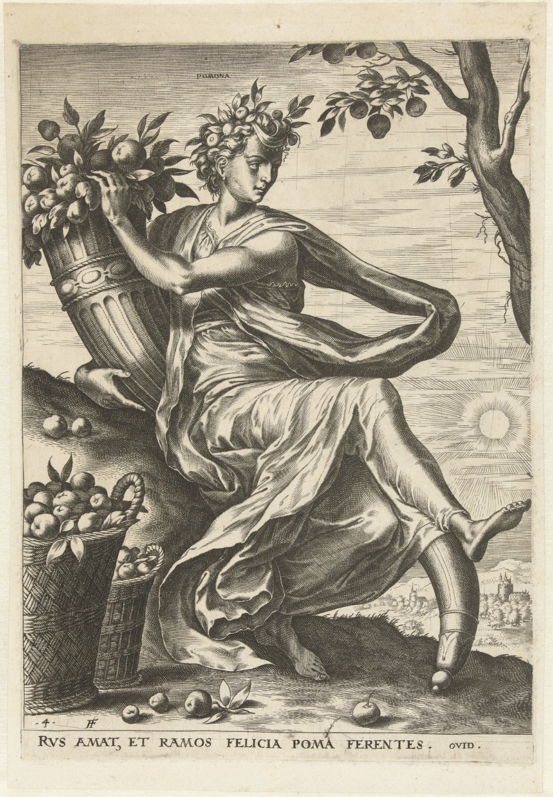 Pomona by Корнелис Корт, 1564 — digital art print download