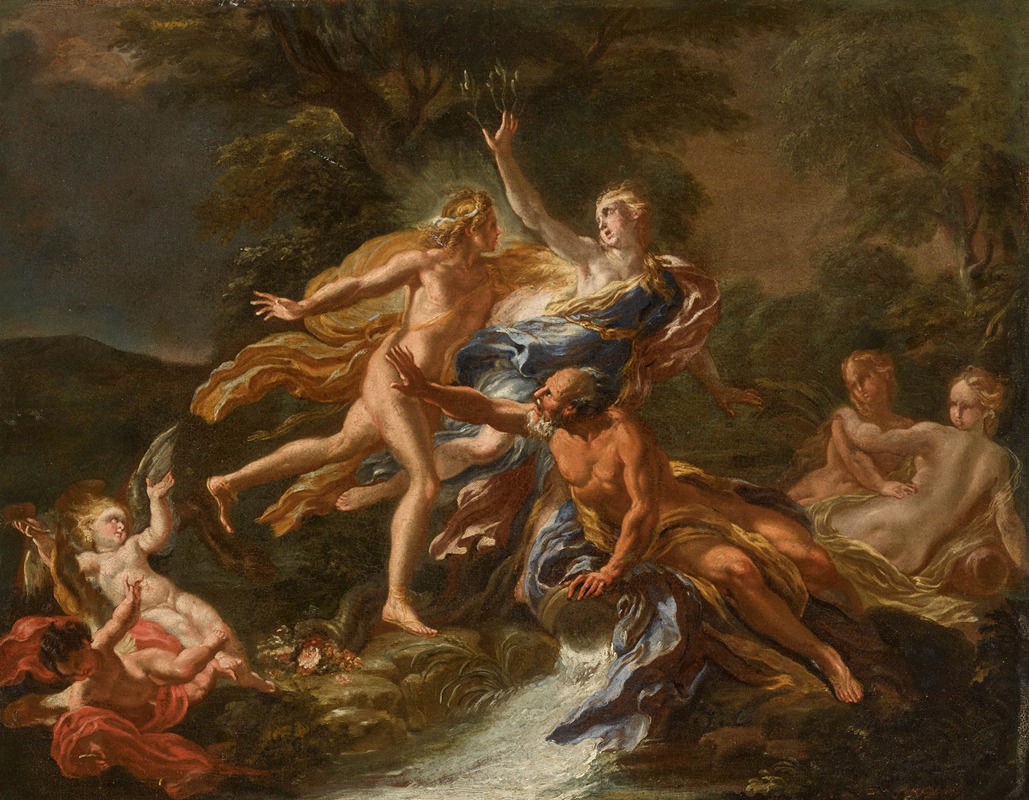 Apollo and Daphne by Giacomo Del Po — digital art print download