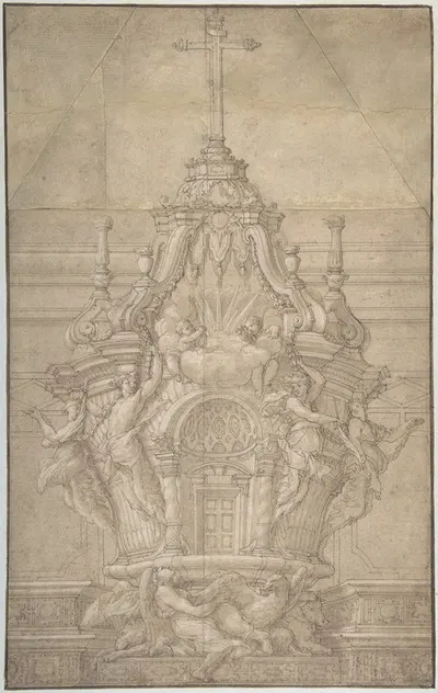 Design for a Tabernacle by Pierre Puget — digital art print download