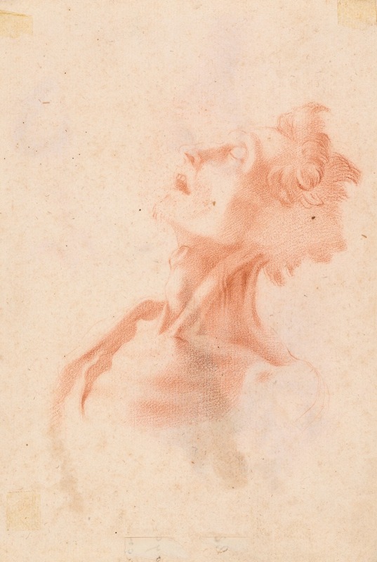 Head of a Man, Face in Profile — Pompeo Batoni