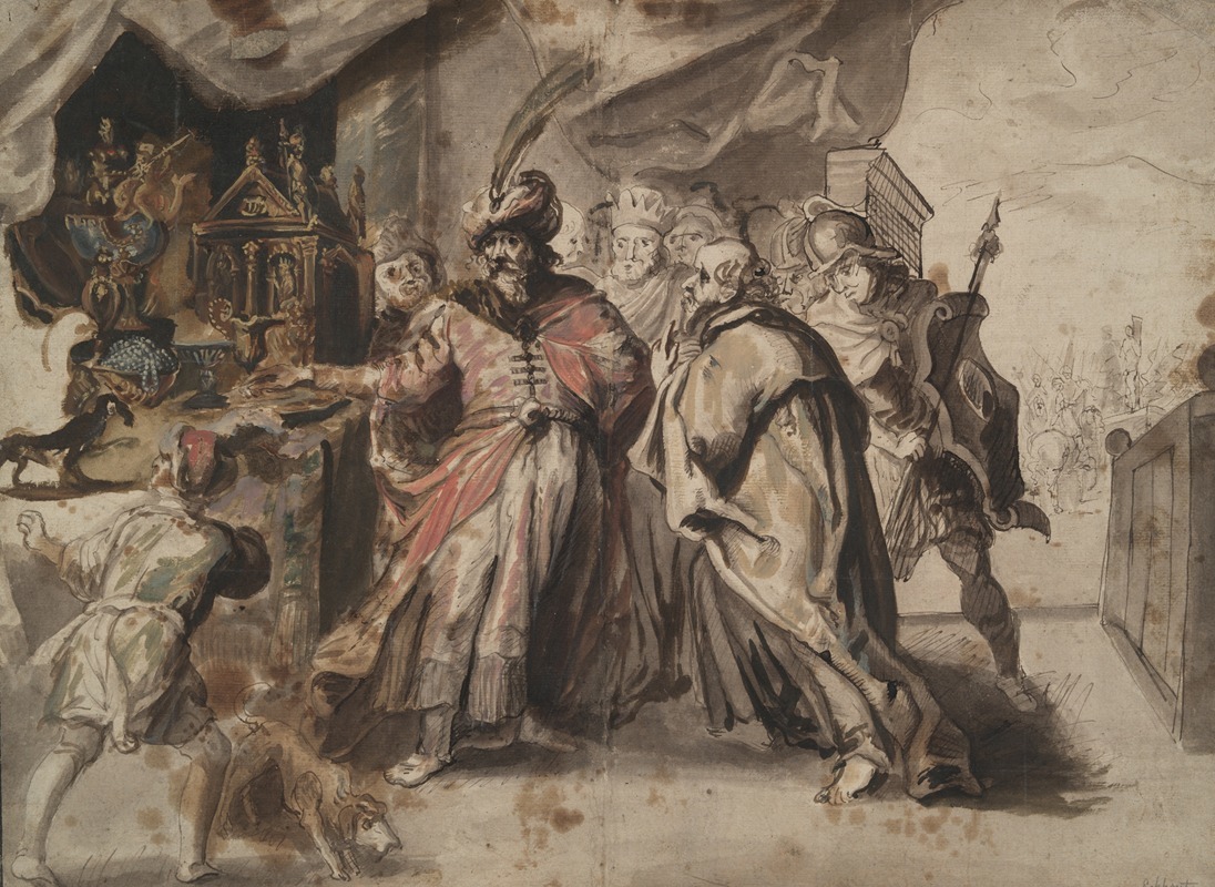 Croesus Showing His Riches to Solon — Style of Francken Family