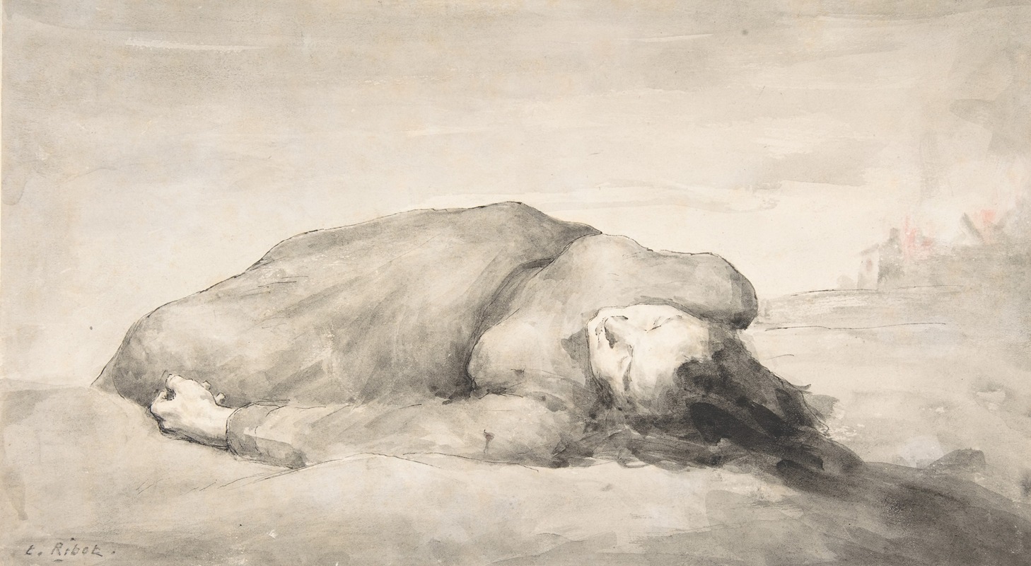 War Scene (A Female Casualty) — Теодуль Рибо
