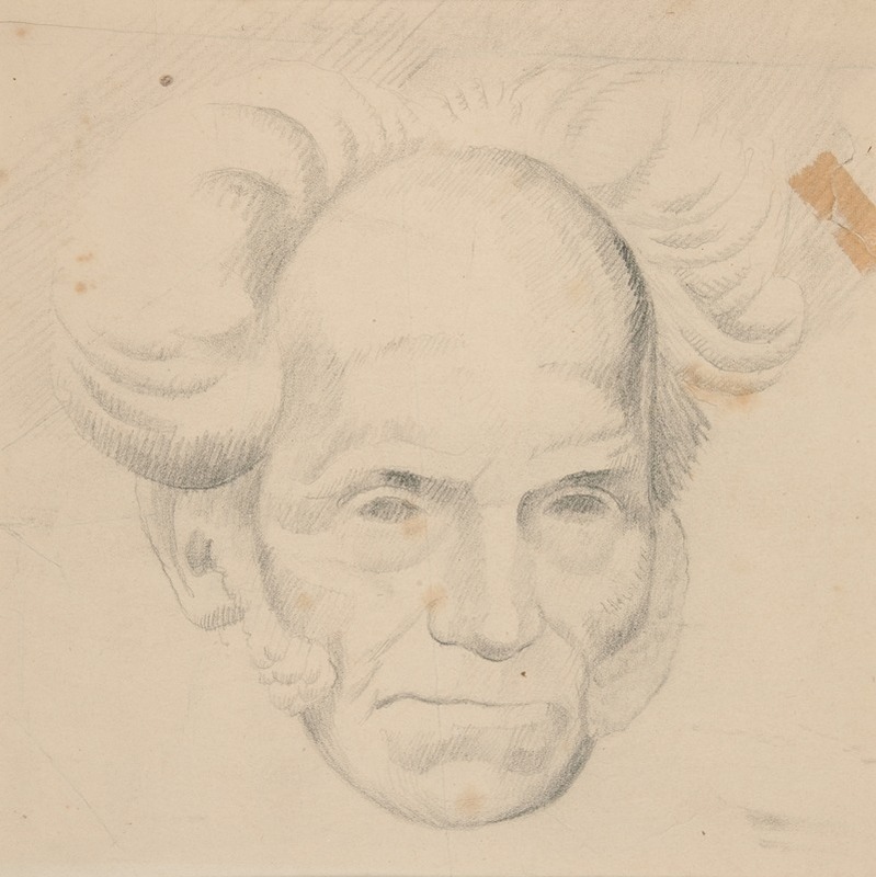 Potrait of Schopenhhauer by Викинг Эггеллинг — digital art print download