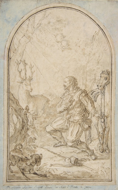 The Vision of St. Hubert — Vittorio Amedeo Rapous