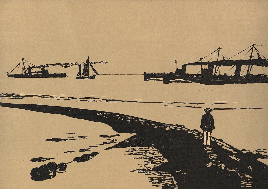 Marine by Вильгельм Лааге, 1907 — digital art print download