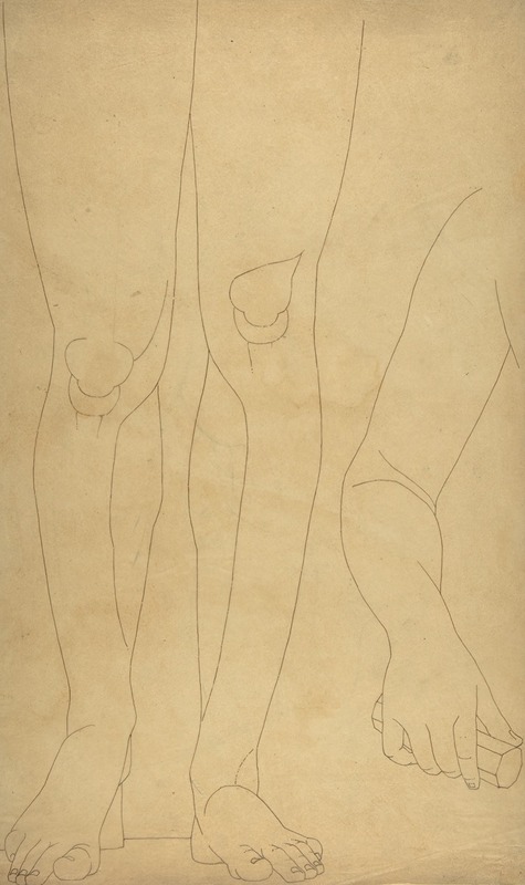 Study of Lower Legs and an Arm — William Pitts