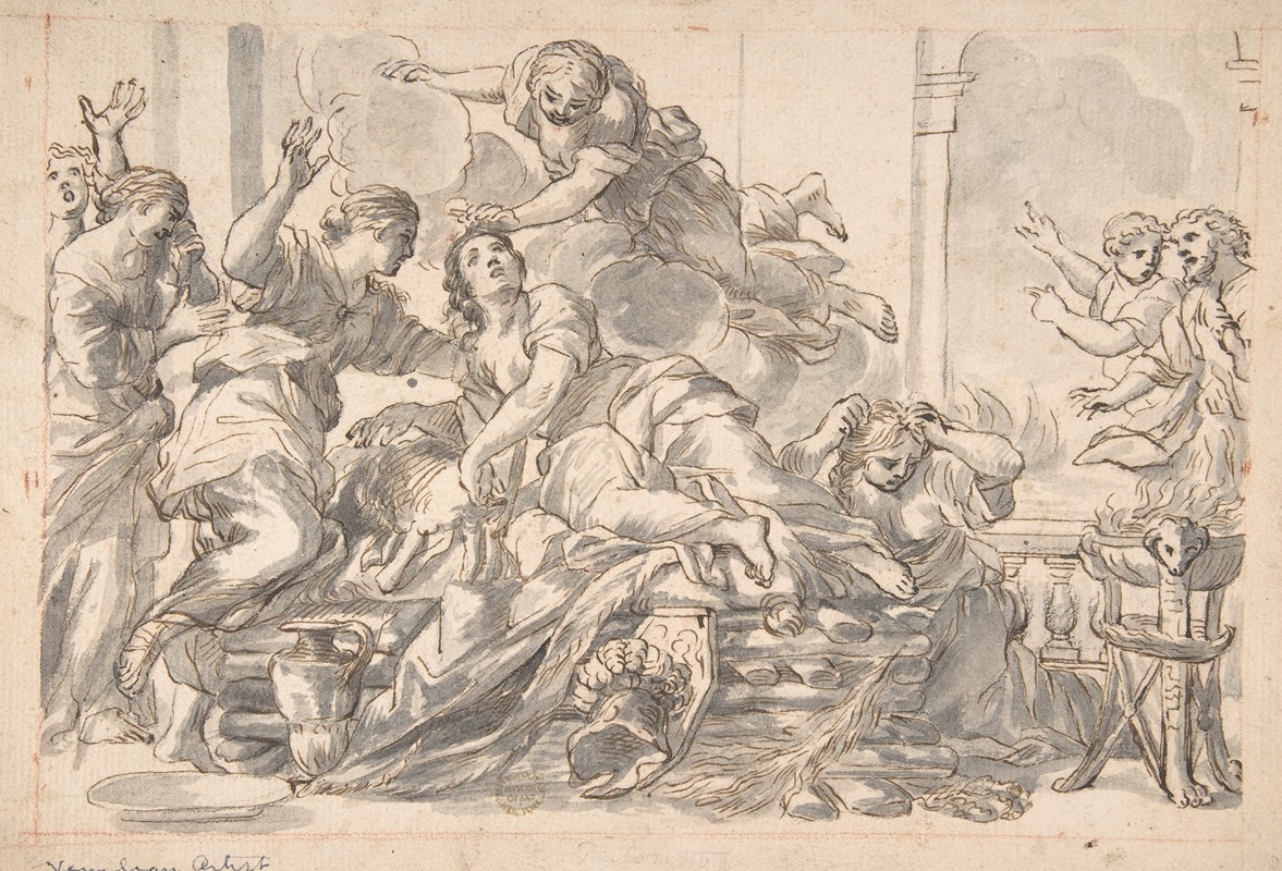 Death of Dido by After Giovanni Francesco Romanelli, 1620–1640 — digital art print download