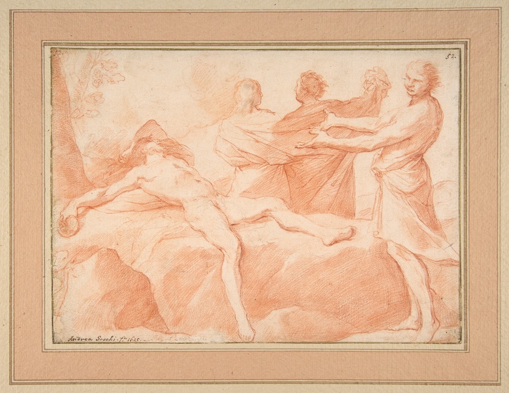 The Drunkenness of Noah — Andrea Sacchi