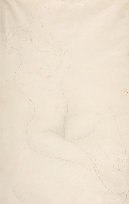 Reclining nude female figure — Огюст Роден