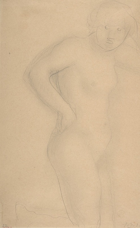 Young Girl Kneeling by Огюст Роден, 1840–1917 — digital art print download