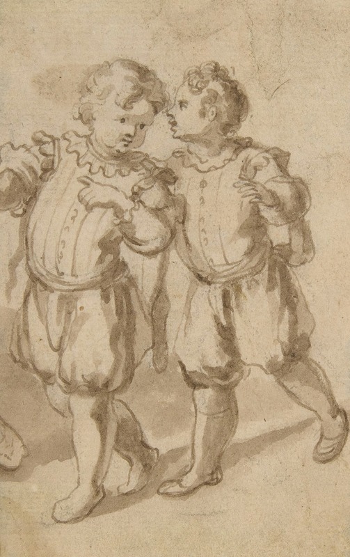 Two Young Page-Boys by Bernardino Rodriguez, 1600–1650 — digital art print download