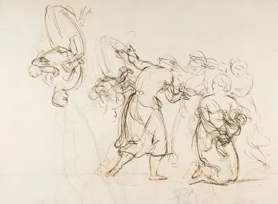 Sketch for the Judgment of Solomon by Кристиан Готлиб Шик — digital art print download