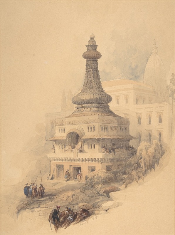 Восточная сцена by Дэвид Робертс, 1838 — digital art print download