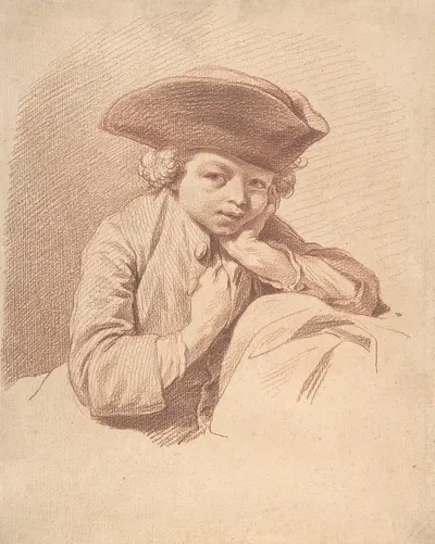 Portrait of a Boy by Георг Фридрих Шмидт — digital art print download