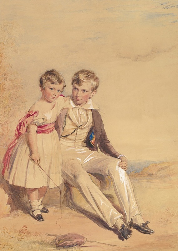 Portrait of Two Children — George Richmond