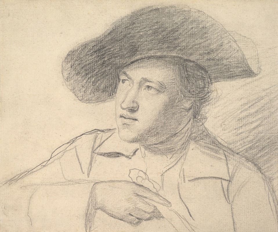 The Rev. William Atkinson, Wearing a Broad-Brimmed Hat — George Romney