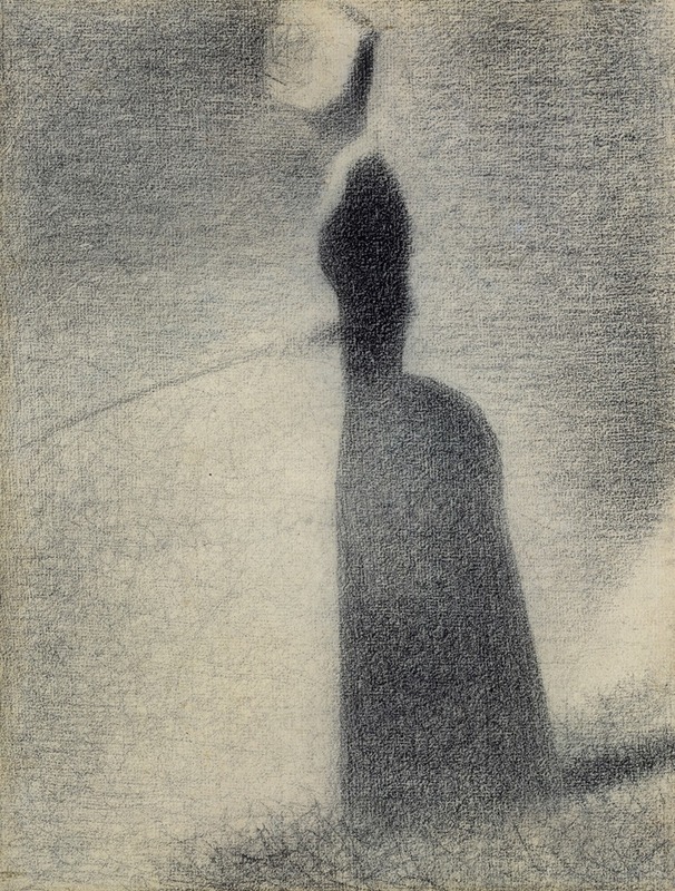 A Woman Fishing — Georges Seurat