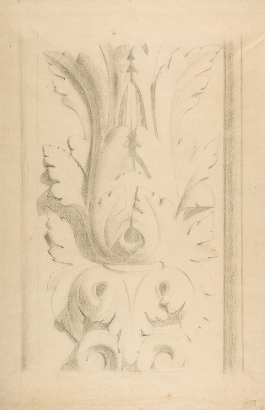 Architectural Motif; Double Acanthus Fleuron by Жорж Сёра — digital art print download