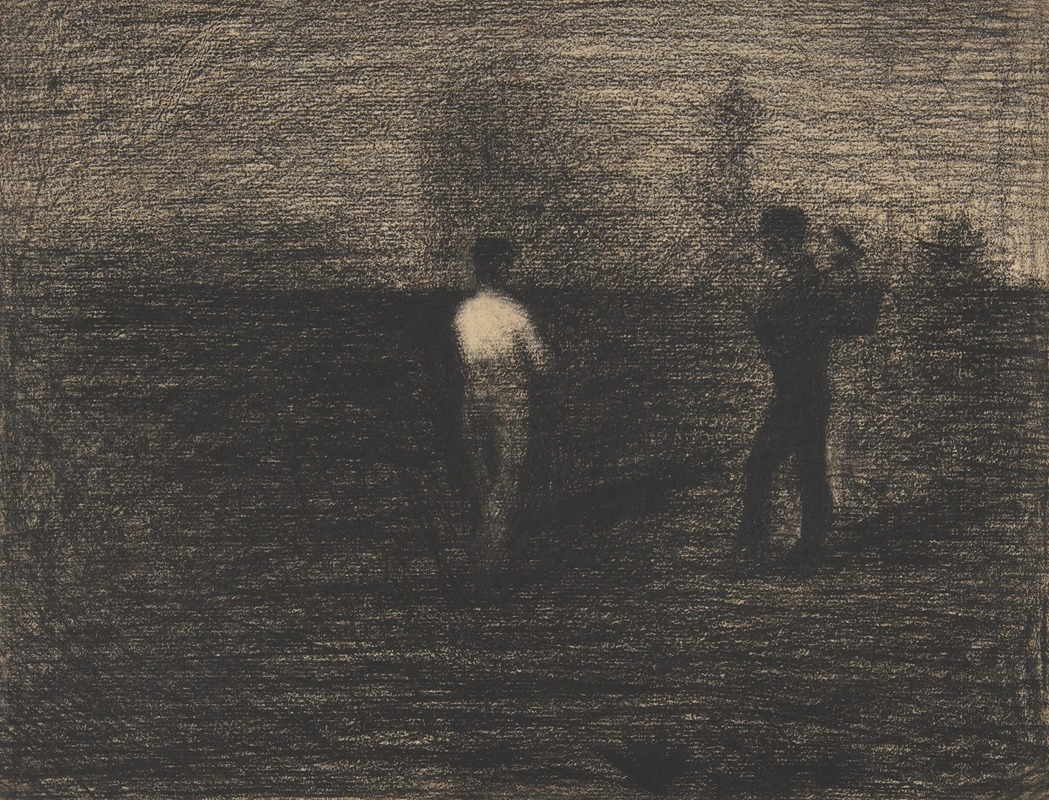 Peasants by Жорж Сёра — digital art print download