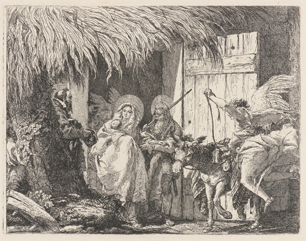 Joseph and Mary Prepare to Leave — Giovanni Domenico Tiepolo