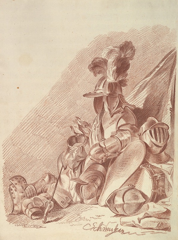 Still Life; Armor, Sword, Snare Drum by Якоб Маттиас Шмутцер, 1765–1810 — digital art print download