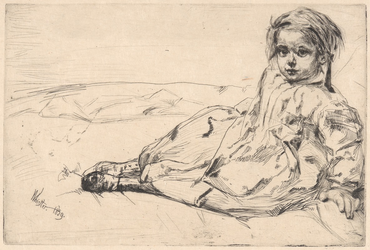 Bibi Valentin by James Abbott McNeill Whistler, 1859 — digital art print download
