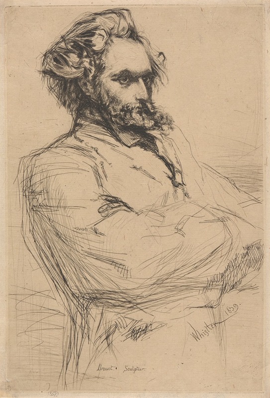 Drouet by Джеймс Абботт МаКнилл Уистлер, 1859 — digital art print download