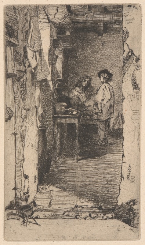 Little Rag Gatherers by Джеймс Абботт МаКнилл Уистлер, 1858 — digital art print download
