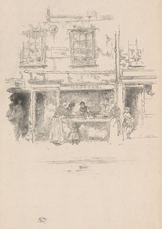 Maunder’s Fish Shop by Джеймс Абботт МаКнилл Уистлер, 1890 — digital art print download