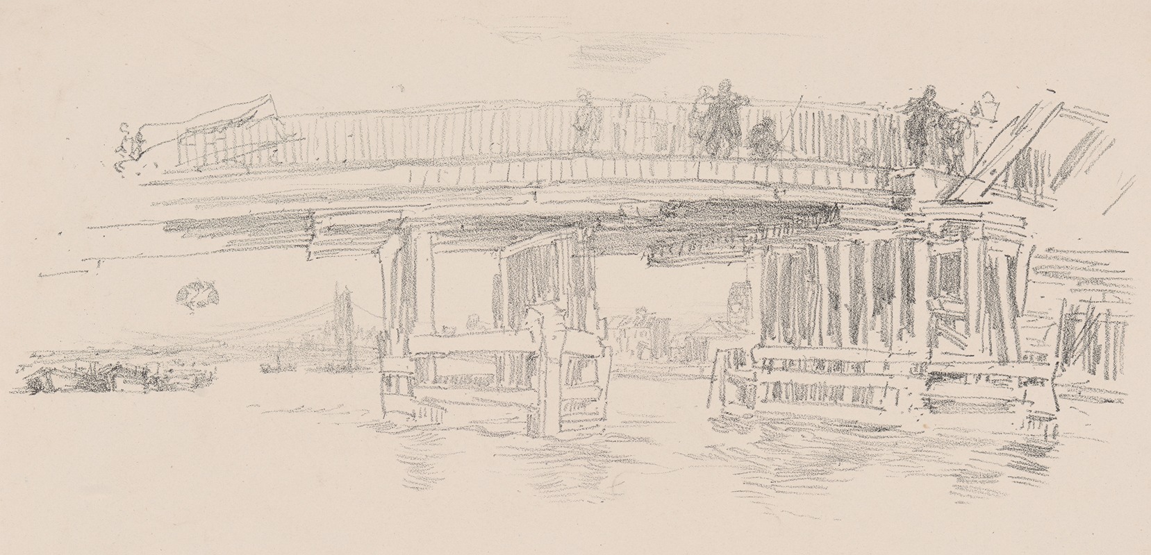 Old Battersea Bridge by James Abbott McNeill Whistler, 1878 — digital art print download