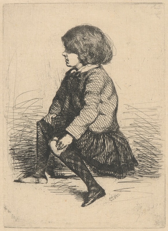 Seymour Seated by Джеймс Абботт МаКнилл Уистлер — digital art print download