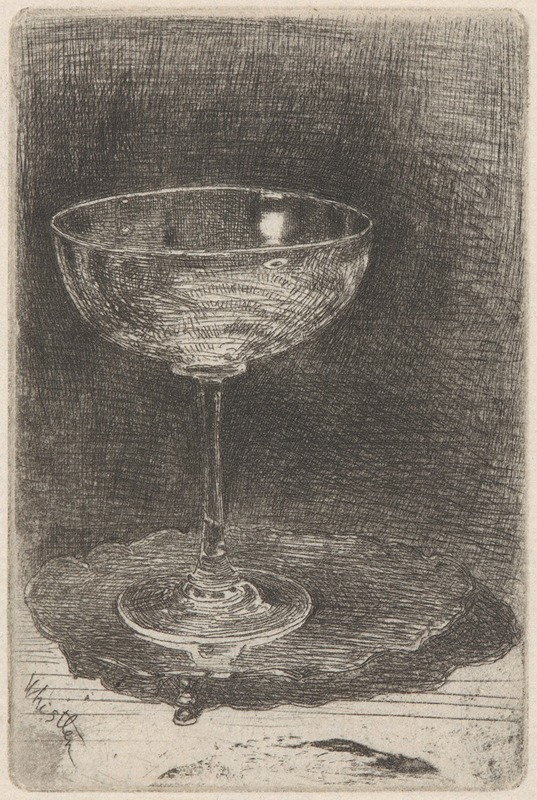The Wine Glass by Джеймс Абботт МаКнилл Уистлер — digital art print download
